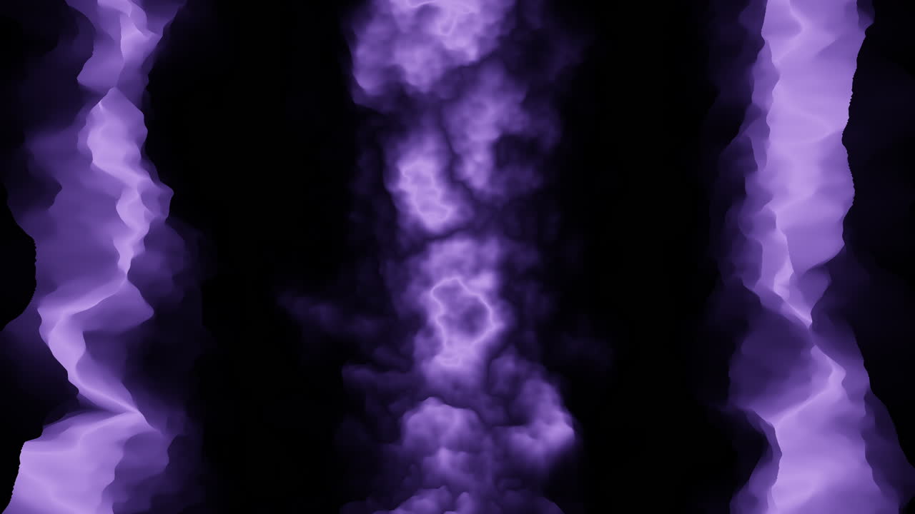 sinfonía eléctrica un impresionante rayo negro y púrpura en un cautivador lienzo oscuro