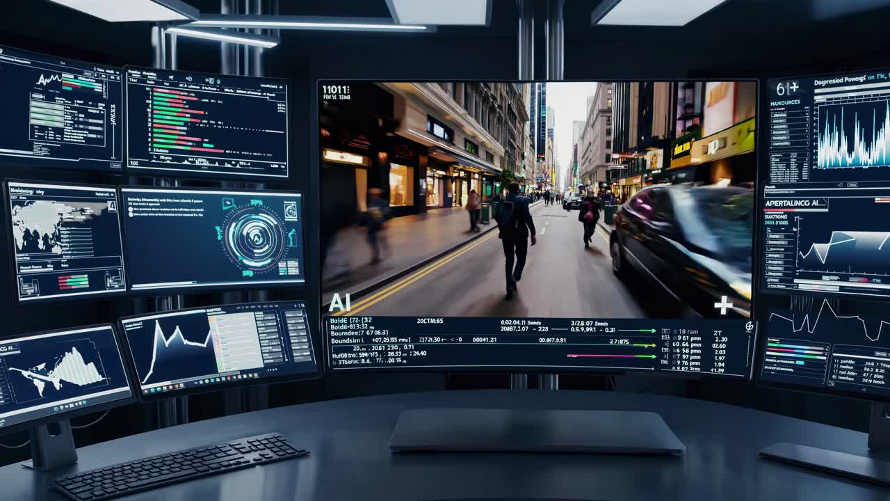 AI Data Analysis on City Street