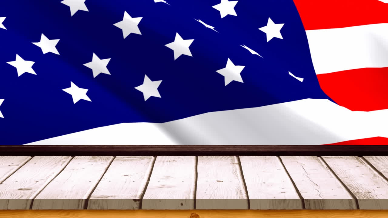 Video bandiera americana