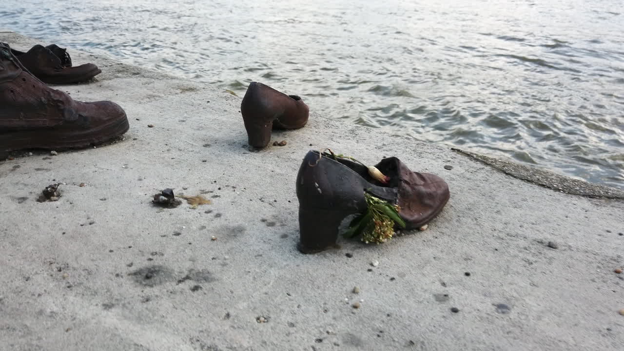 Shoes on the Danube Bank Holocaust Memorial in Budapest