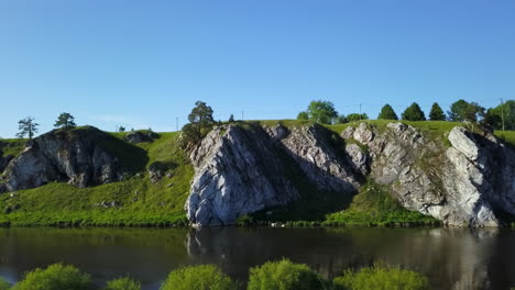 river and cliff landscape