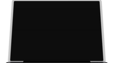 Animation-Eines-Laptops,-Der-Sich-Dem-Bildschirm-Nähert