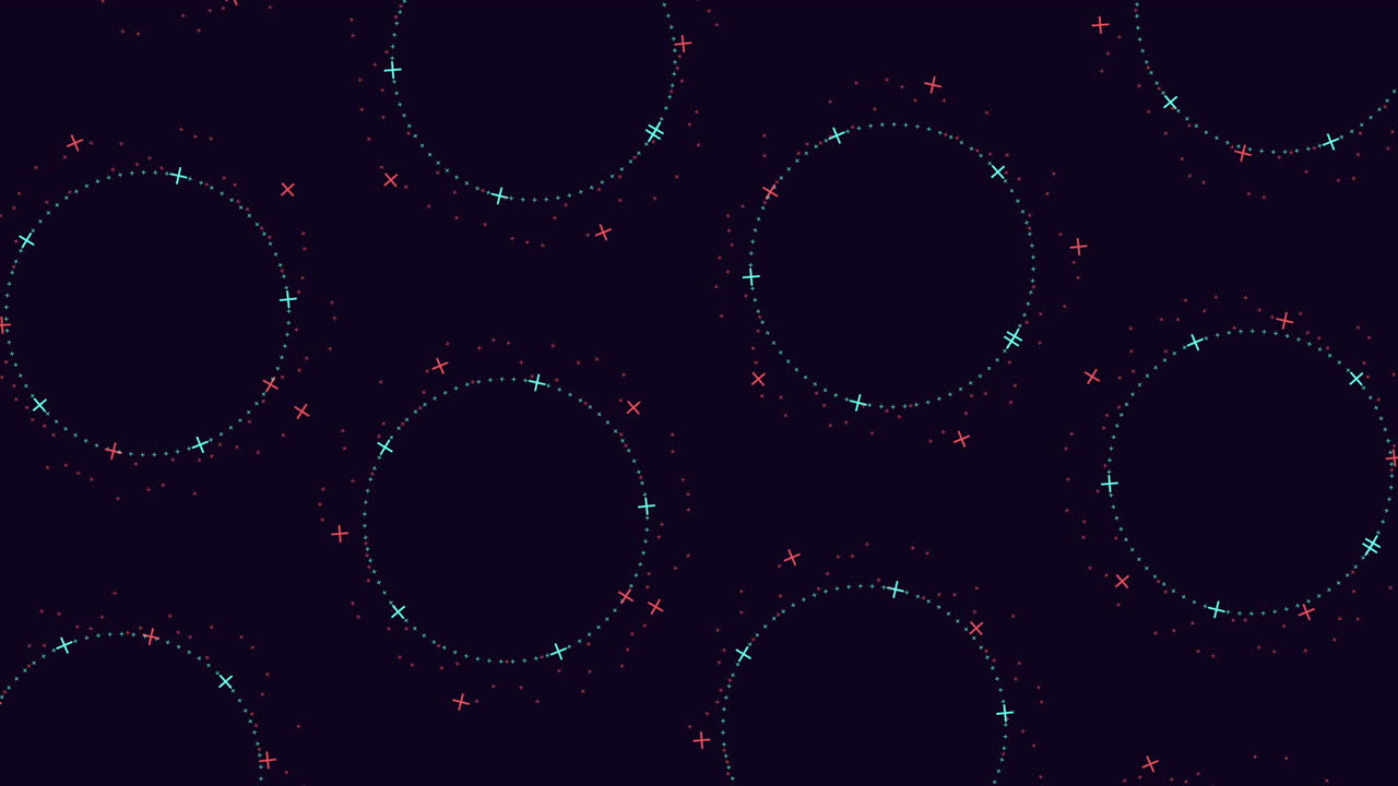 elegante círculo negro y púrpura y patrón de puntos con conexiones intrincadas