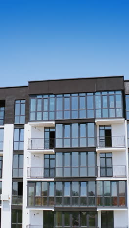 new town apartment complex landscape. aerial view of modern apartment residential building architecture