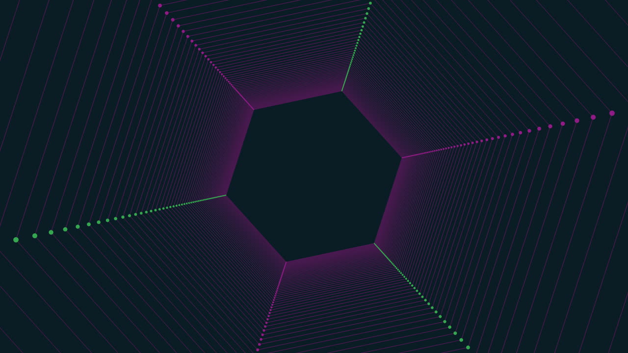 intersección hexagonal patrón geométrico oscuro y misterioso