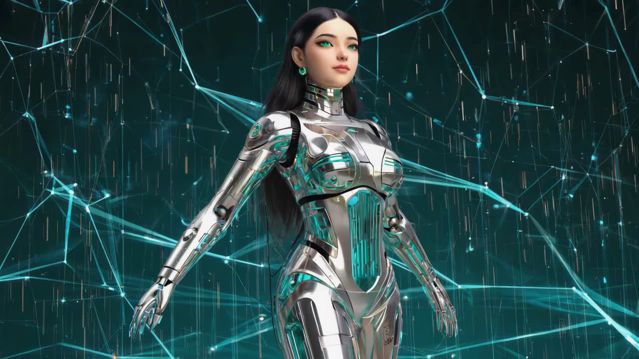 Futuristic Robot Woman