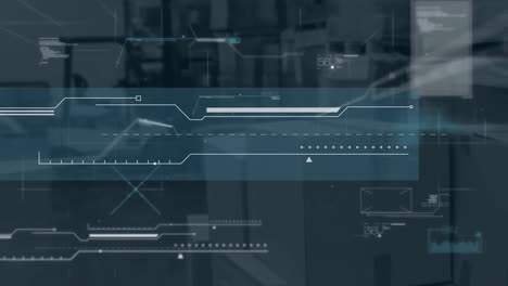 Animation-of-data-over-warehouse