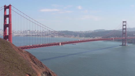 golden gate bridge wide with san francisco in the background
