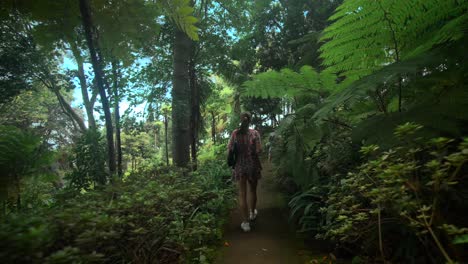 las imágenes fueron filmadas en madeira, portugal, en el jardín tropical de monte palace.