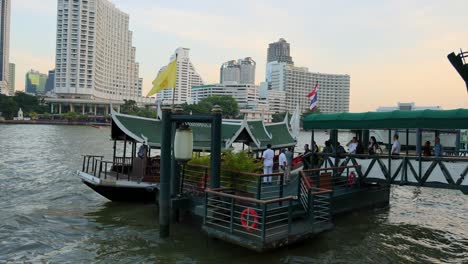 time-lapse of a ferry docking at a pier