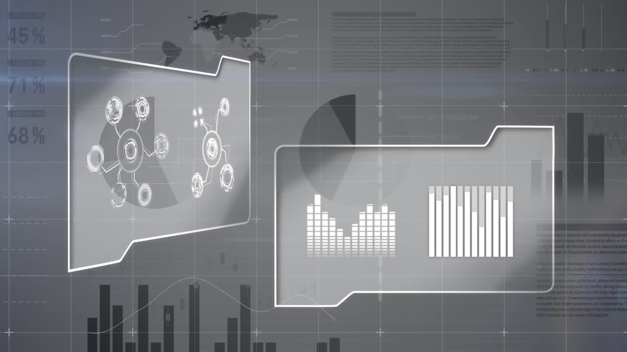 carpetas de archivos con gráficos e ilustraciones