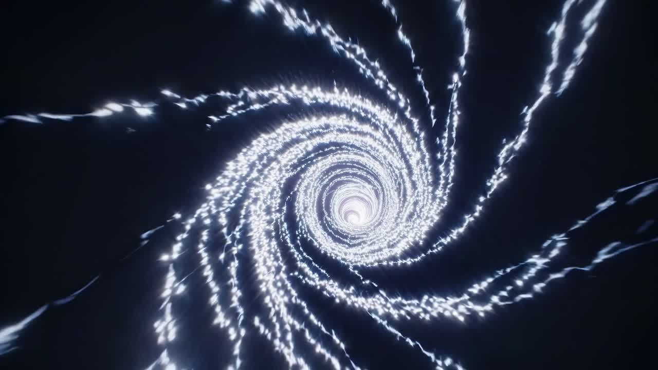 Abstract vortex tunnel of light