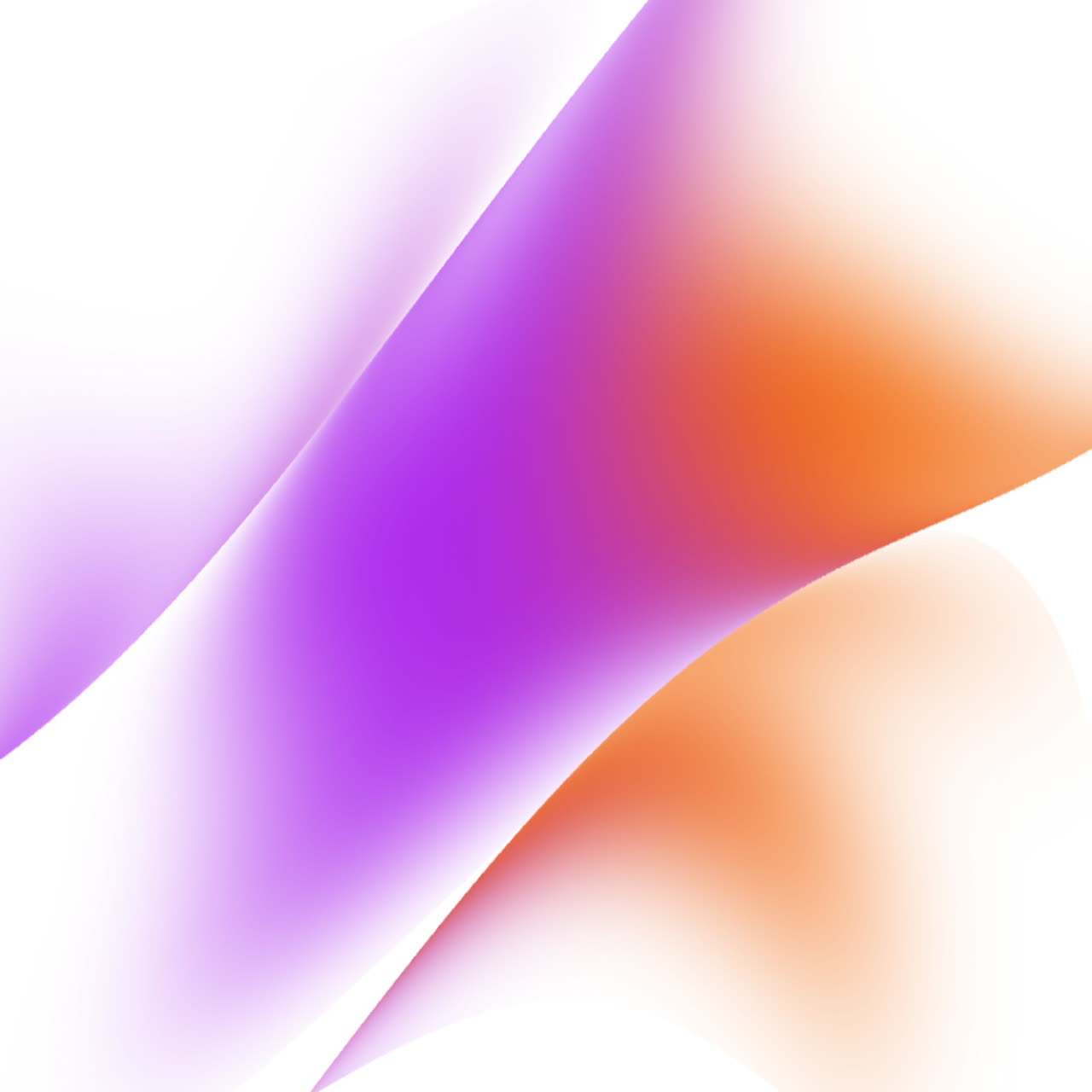 Abstract Gradient Waves Flowing Smoothly with Purple and Orange Colors