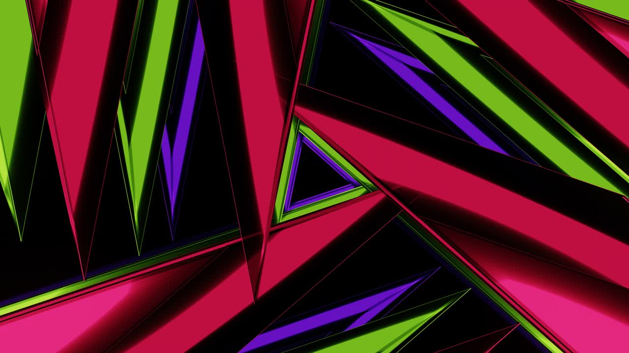 Abstract animation of moving colored shapes