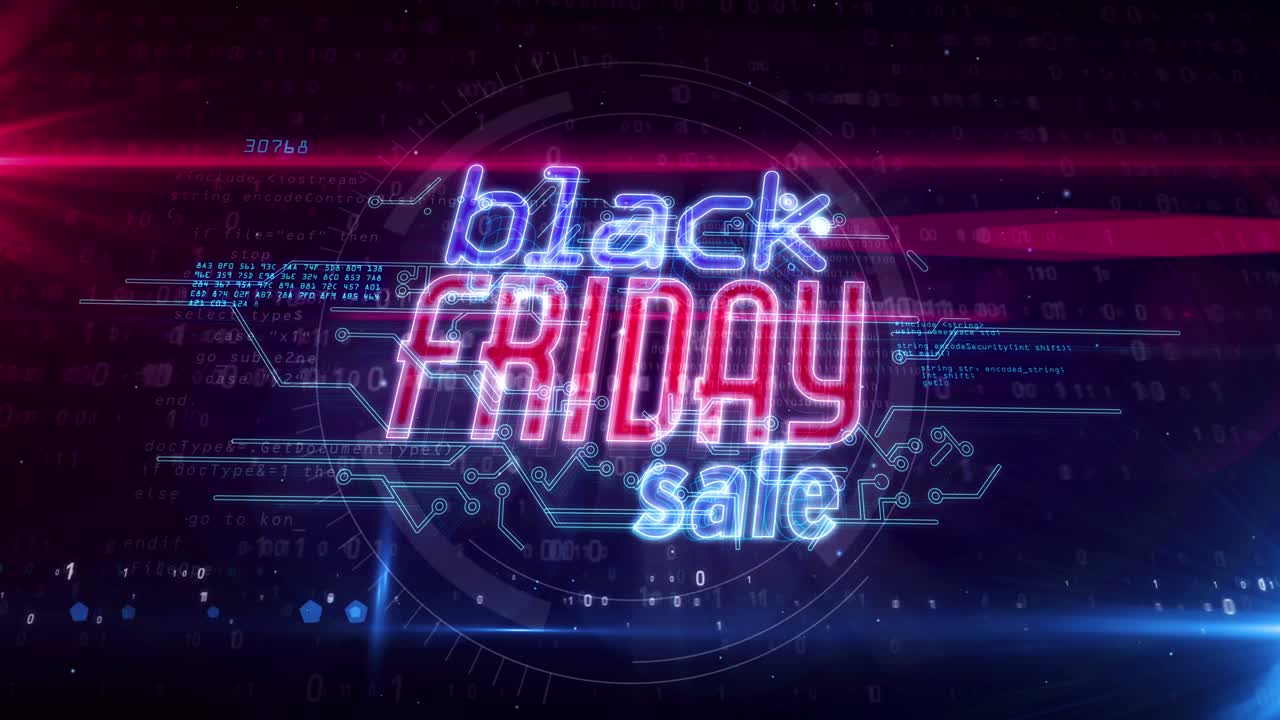 Black Friday abstrato em loop.