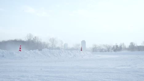 snowdrift and fog