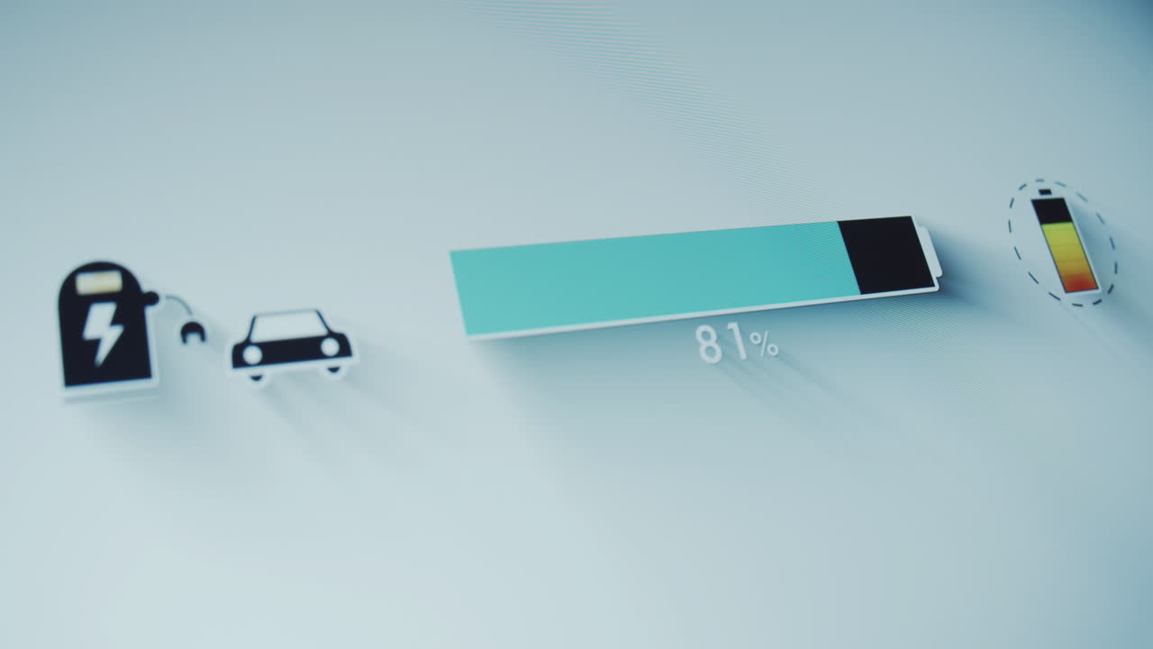 전기 자동차용 배터리 충전 스테이션 디스플레이