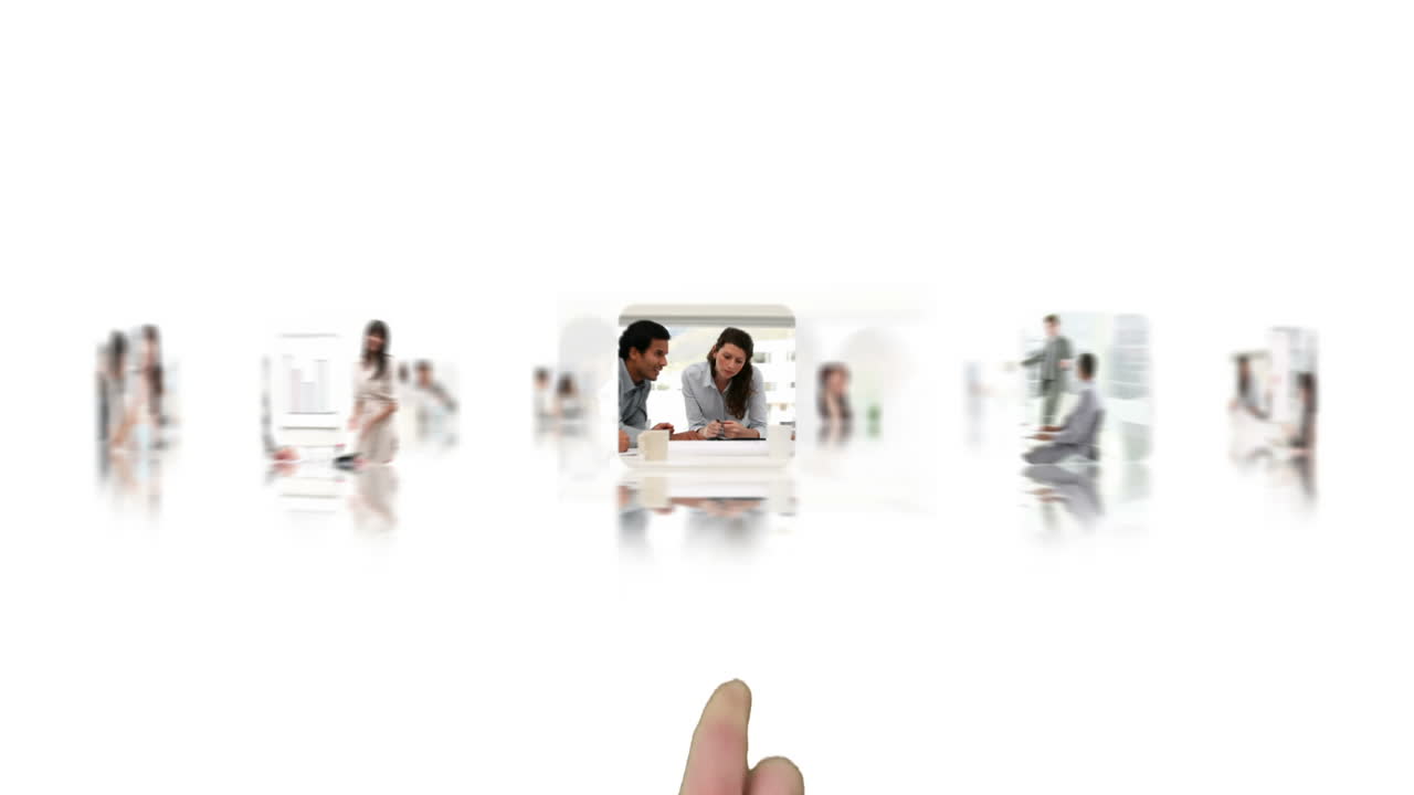 Business people working together during a meeting
