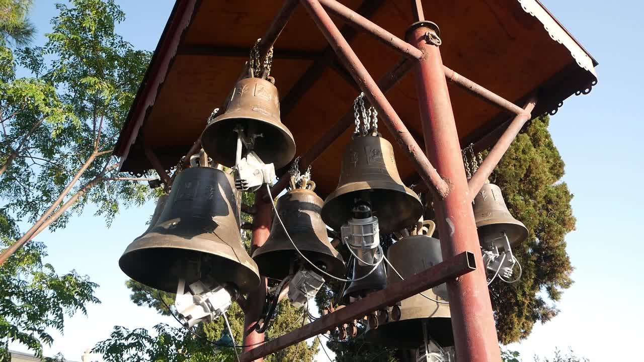 Bells of the Holy Monastery of Vlatadon, Thessaloniki, Greece