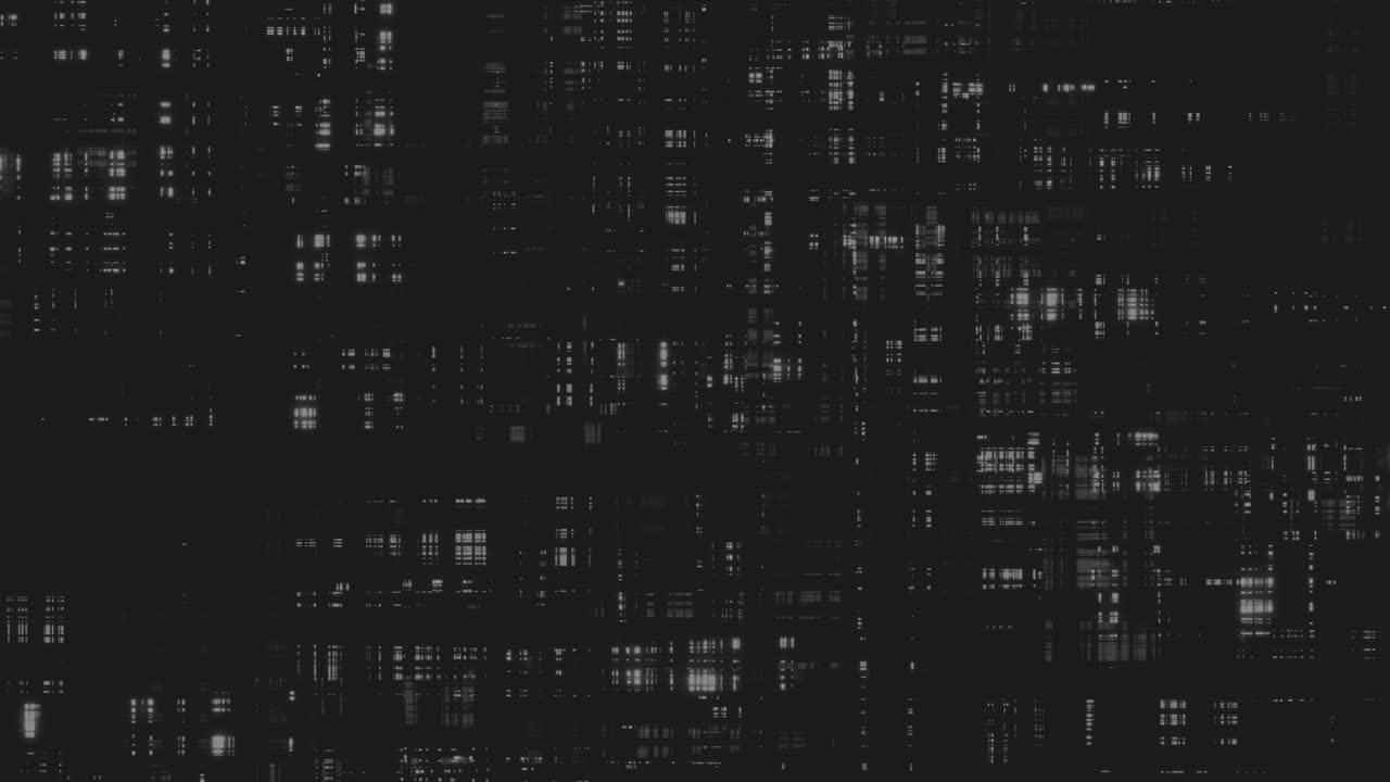 Glowing Black and White Glitches