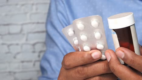 person holding medicine