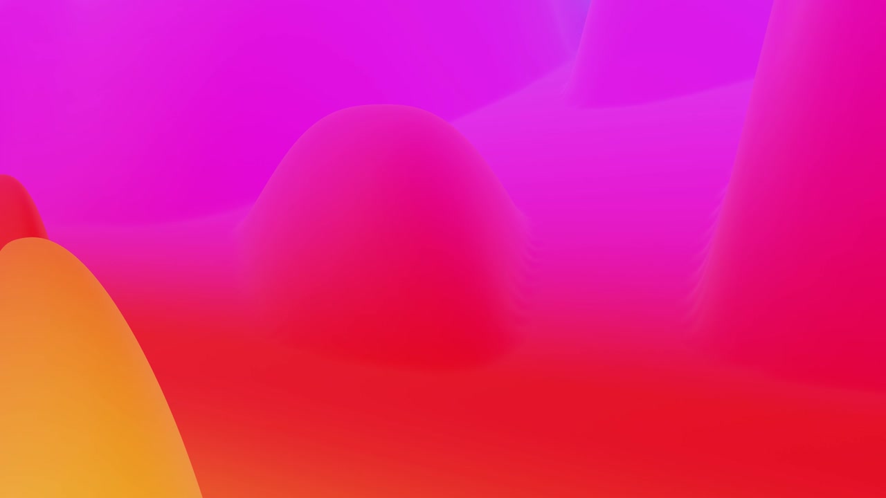 4k bucle sin costuras, fluido abstracto gradientes rojo amarillo, superficie ondulada de brillo interior. hermosos gradientes de color cálido como fondo líquido abstracto, animación suave. 3d en estilo moderno plano agradable. 30