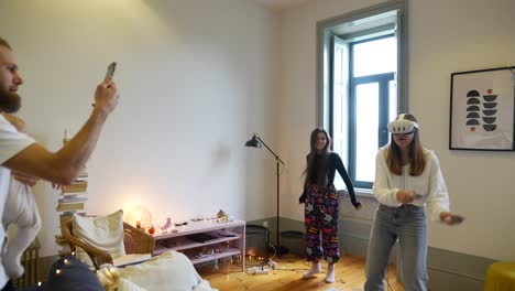 family fun with vr and baby