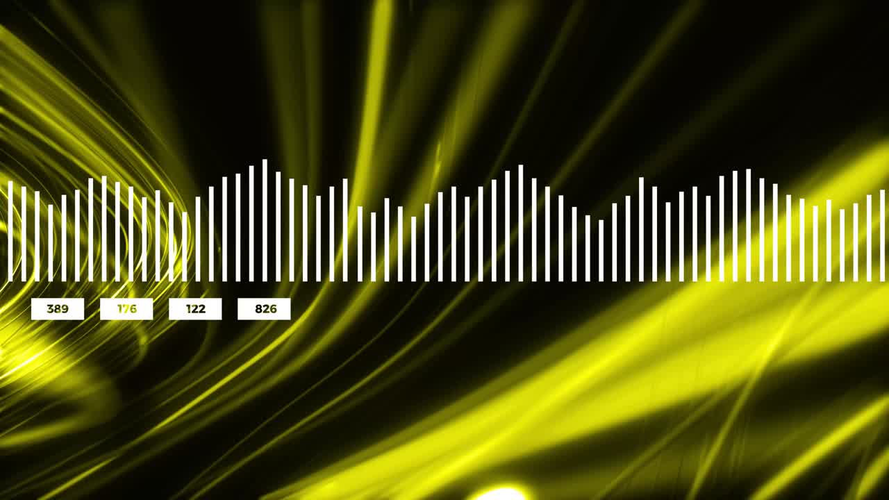 데이터 및 보고 통계, 그래프 다이어그램으로 애니메이션