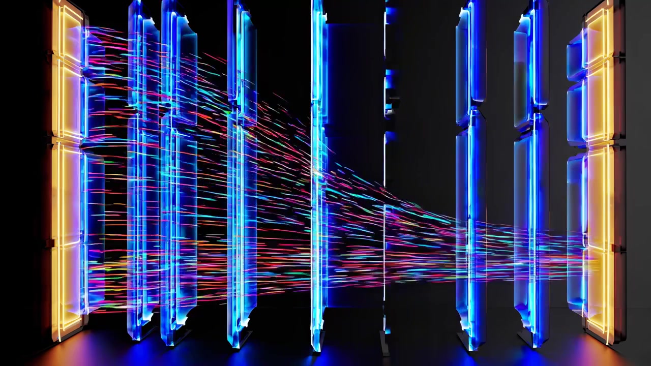 Abstract Visualization of Data Flow Through Digital Server Layers
