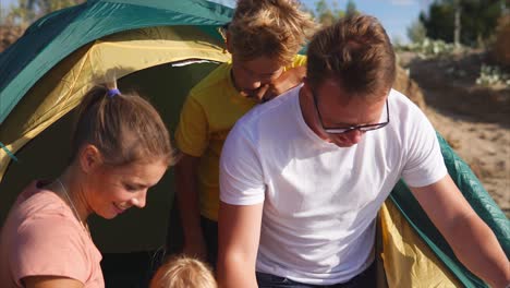 family camping trip