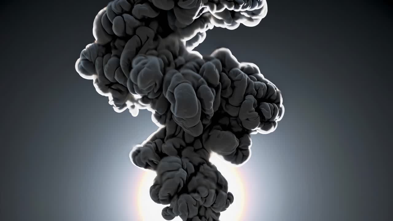 Dark Grey Ink Diffusion