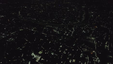 night view of kathmandu city in nepal