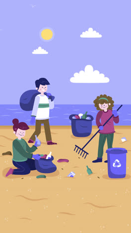 community beach cleanup