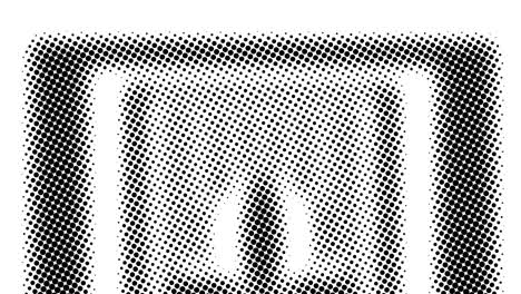 medio tono de muchos puntos, fondo abstracto generado por computadora, fondo de renderización 3d con efecto de ilusión óptica