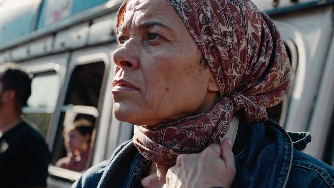 노인 난민 여성