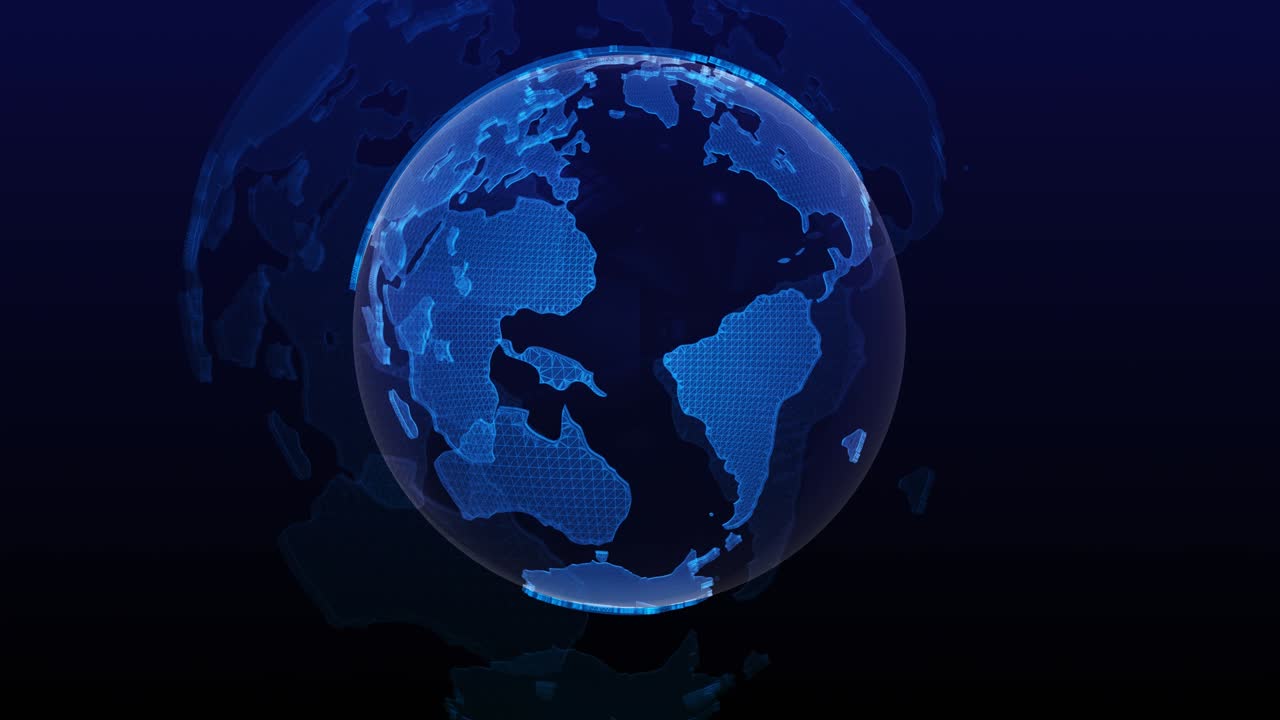 el bucle de fondo de las noticias mundiales en 3d