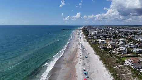 Aerial top View of Paradise Beach Beautiful Tropical Island with Sandy Beach in Antigua and Aerial top View of Paradise Beach Beautiful Tropical Island with Sandy Beach in Antigua and Bermuda Tropical Landscape of Green Flora Tourist in Sunny Beach Day