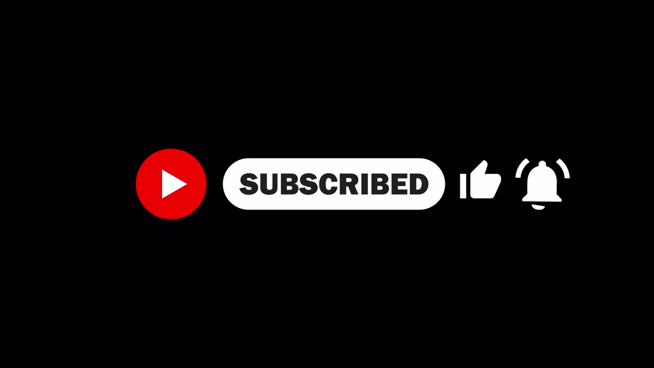 Animated YouTube Subscribe Button with Like and Notification Bell