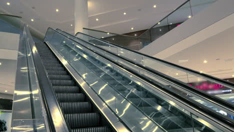 escalator in mall going oposite directions