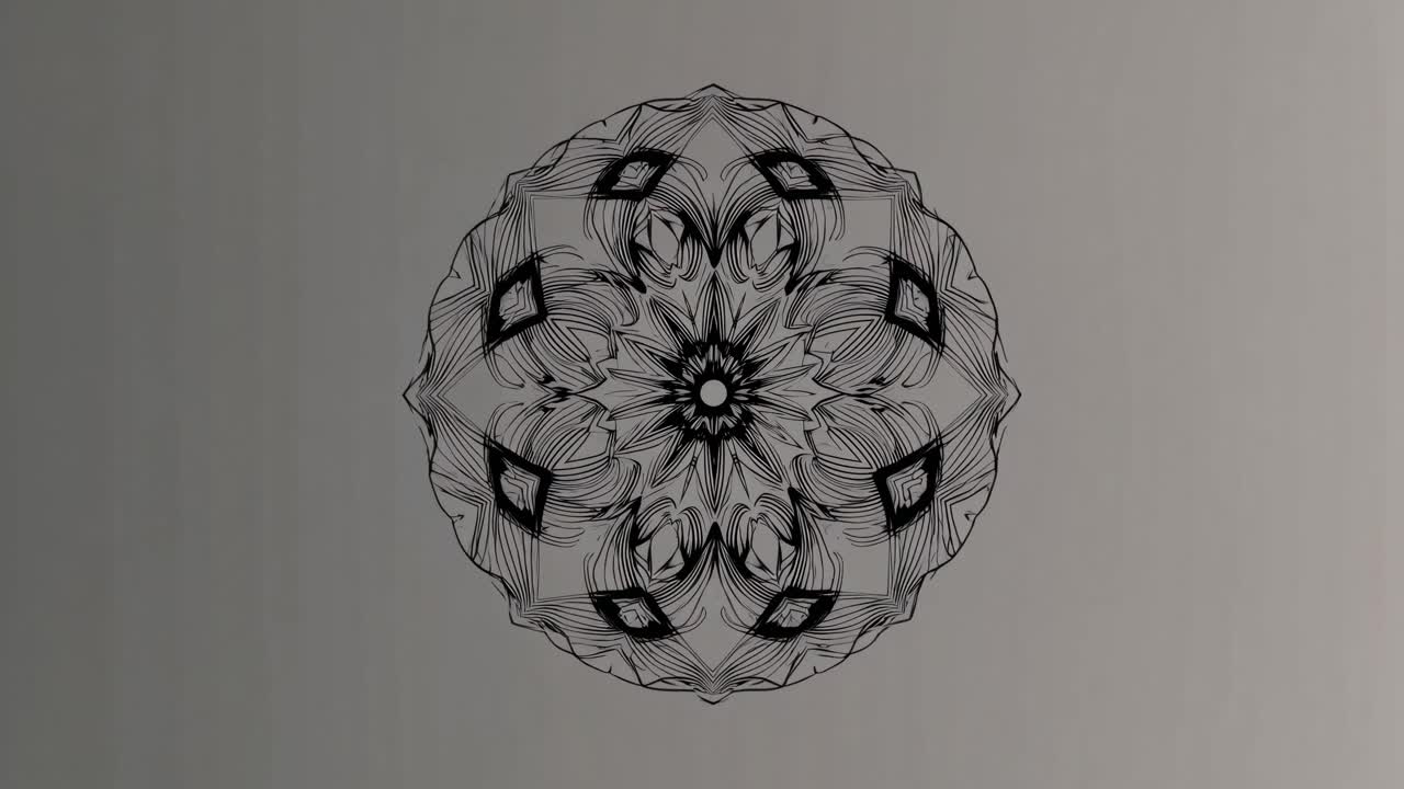 Mandala con diseño abstracto