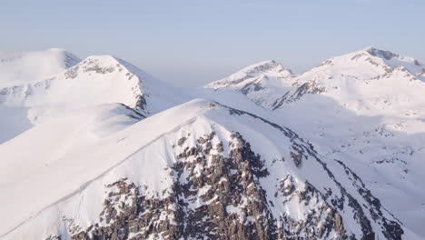 snowy mountain peaks