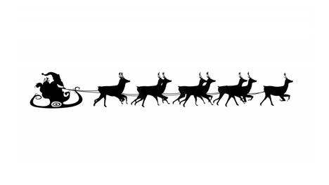 Santa-Claus-in-sleigh-pulled-by-reindeers