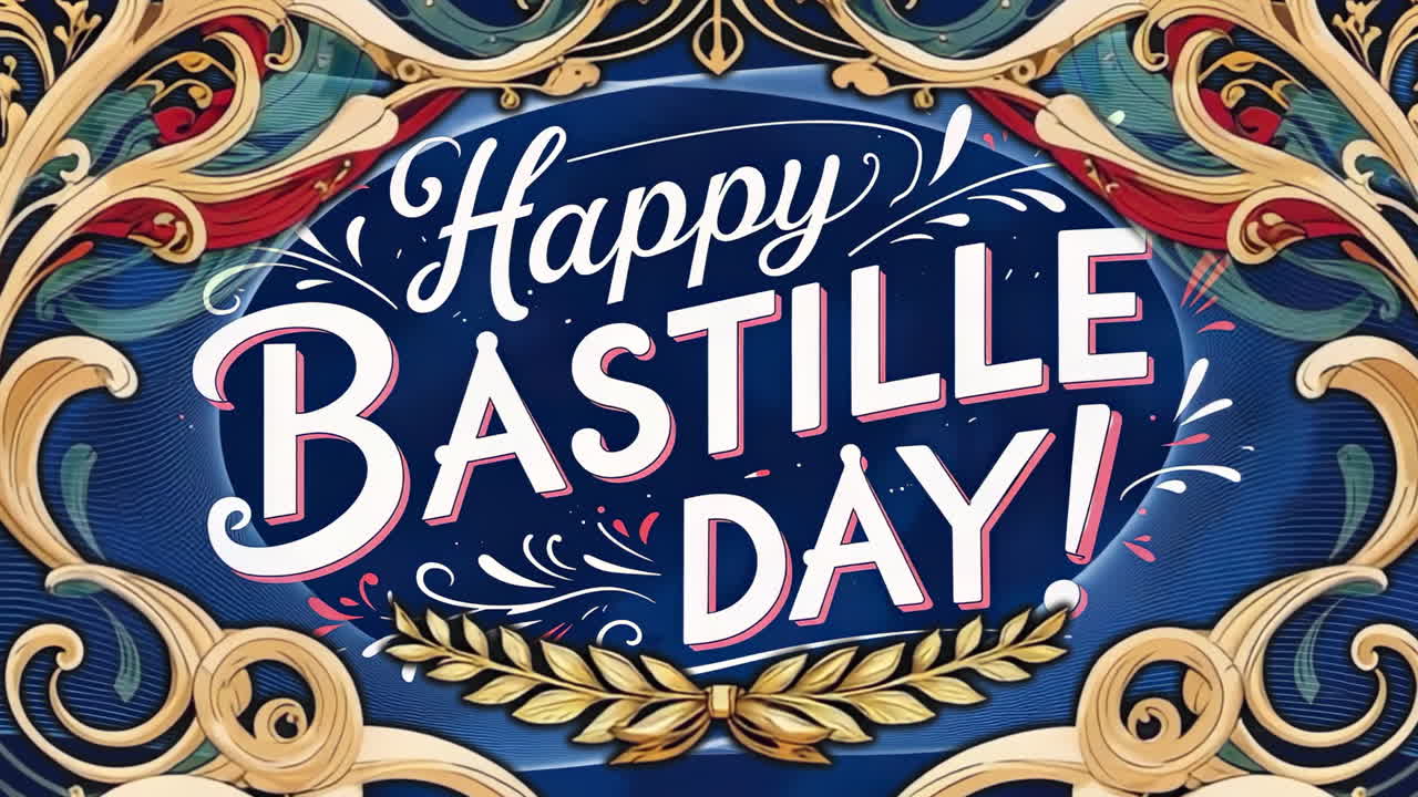 Buon Giorno della Bastiglia! Grafica celebrativa