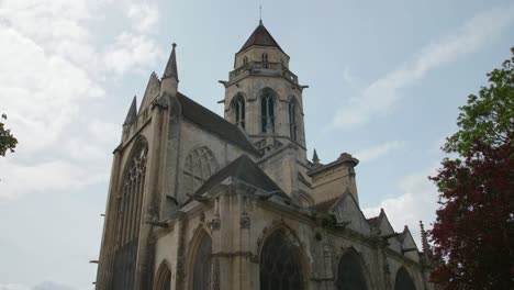 church of saint etienne le vieux outdoor low angle shot