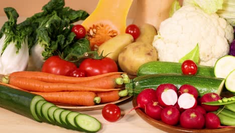 assorted vegetables displayed on a white background