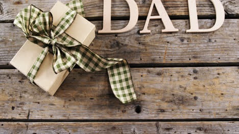 text dad with gift box