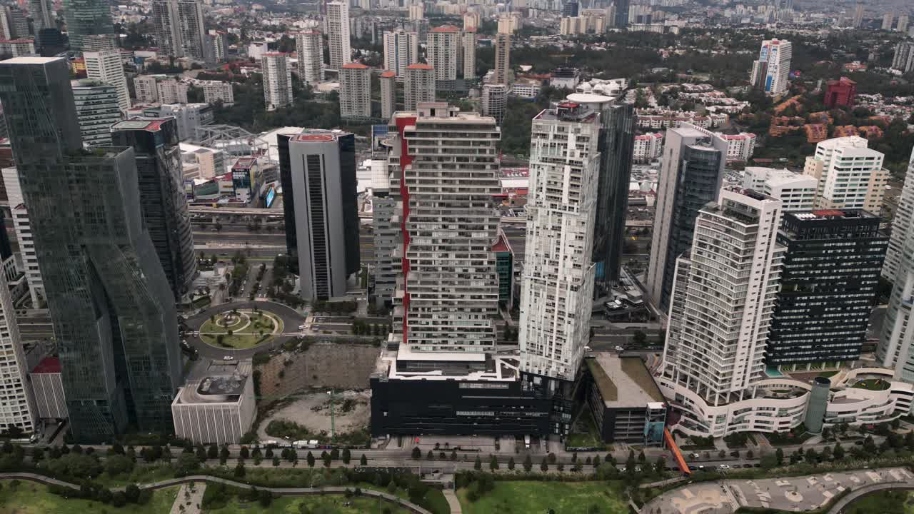 hiperlapso del área residencial exclusiva, santa fe, cdmx