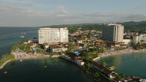luxury resort during sunset in jamaica