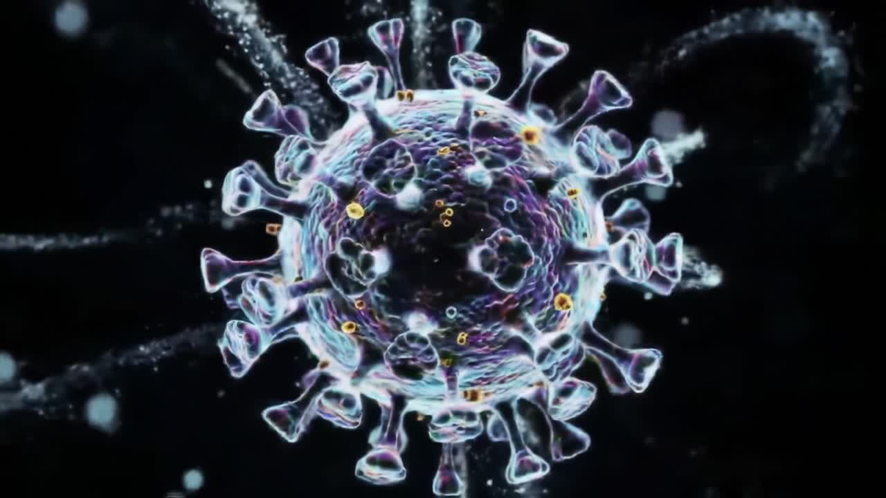 A Stunning Visualization of Viral Structures: Examining the Intricate Design and Complex Dynamics of a Virus Under High Magnification