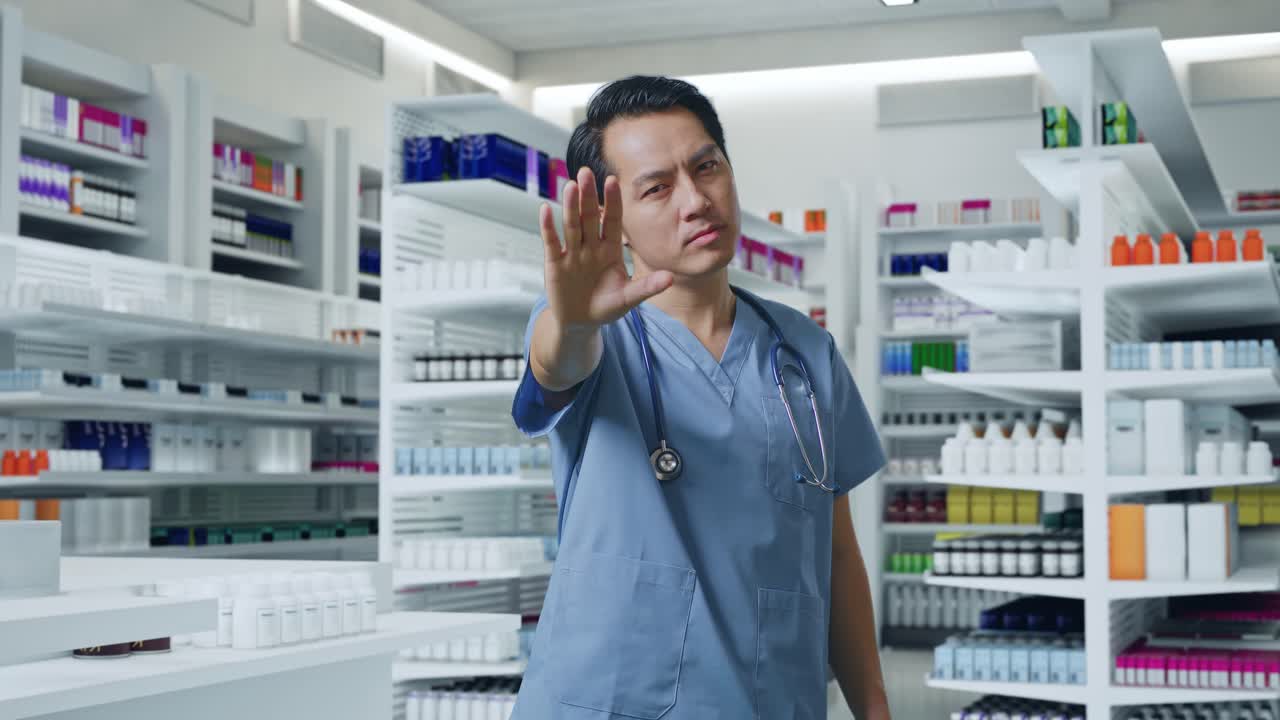 약국에 접근하는 것을 막는 약사
